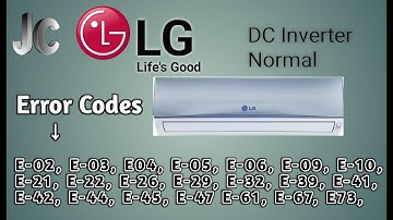 LG Air Condition | All ERROR Codes And Solution | Split Ac
