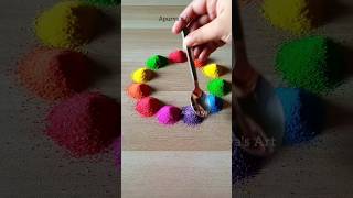 Satisfying Sand Art. Relaxing Color Therapy #rangoli #satisfyingart #shorts #rangolidesigns