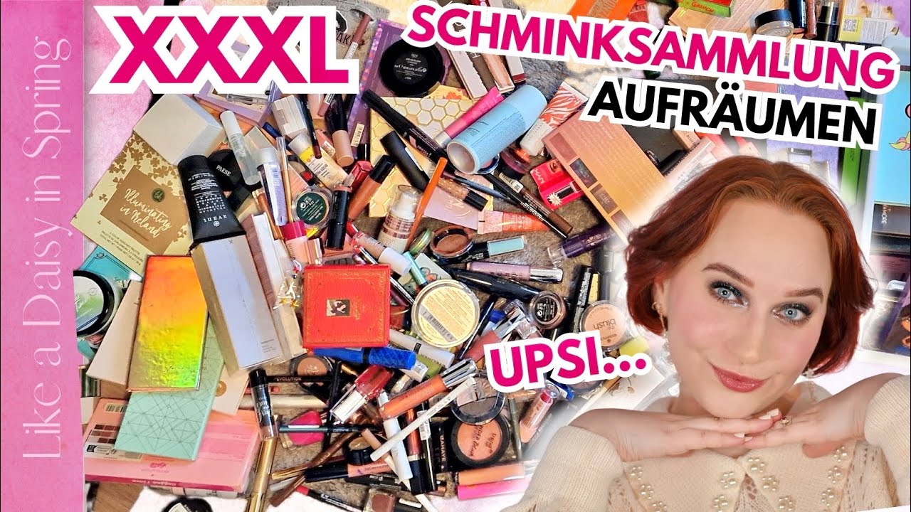 CHAOS 🥲 XXXL SCHMINKSAMMLUNG zusammen AUFRÄUMEN | LikeADaisyInSpring