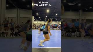 TSTreet IE*17-1’s*#10 setter*slide kill* BigSouth Qualifier 2023 Top 10* #fyp #volleyballsetter #fyp