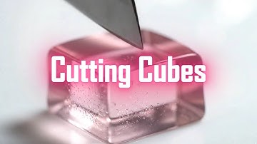 ASMR — Cutting Cubes Made of Different Materials 🔪✨ | Ultimate Satisfying Compilation #asmr