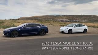 Tesla Model S P100D vs Tesla Model 3 Long Range
