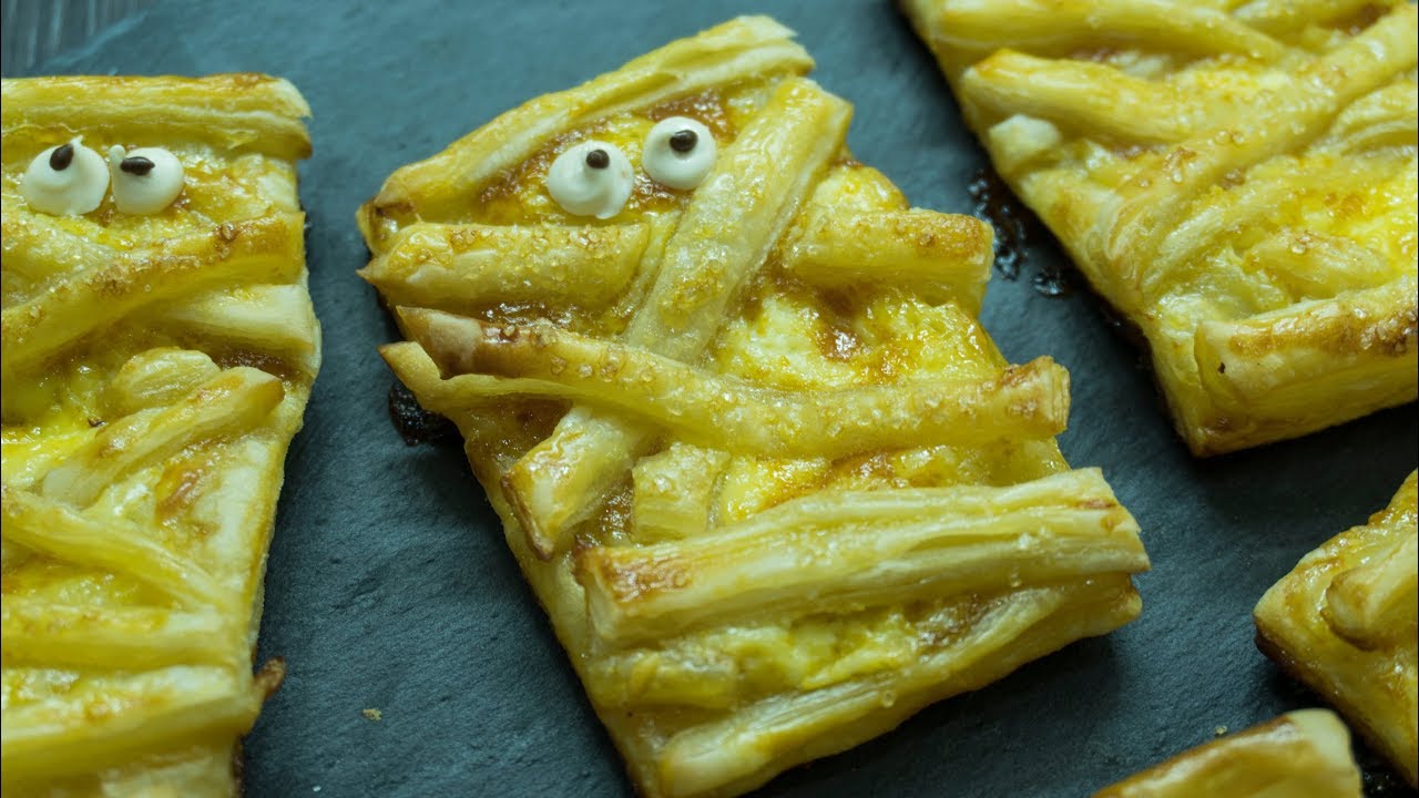 Mummy Puff Pastry Halloween ideas YouTube