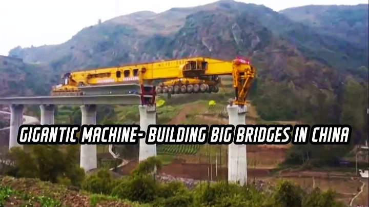 Gigantic machine  building big bridges in china
