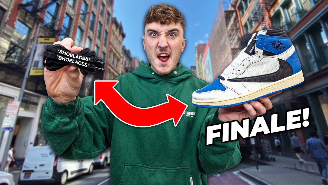 Download I Traded Shoe Laces All The Way To A Travis Scott x Fragment Jordan 1! (FINALE)
