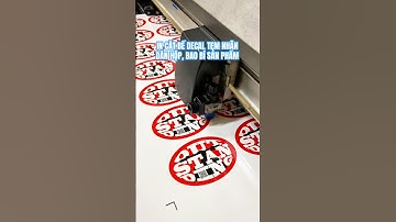 In cắt bế decal tem nhãn dán bao bì, hộp sản phẩm #sticker #temnhan #thegioidecal