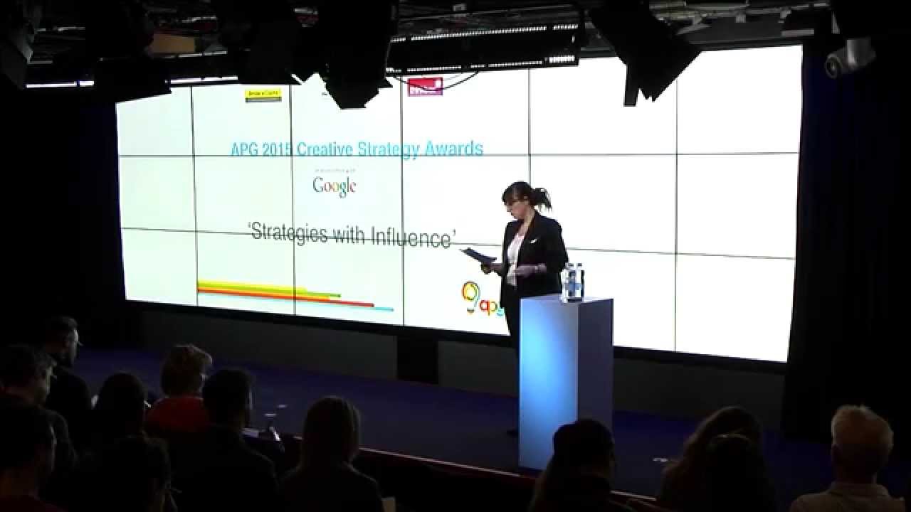 APG 2015 Creative Strategy Awards in association with Google (with Tracey Follows)