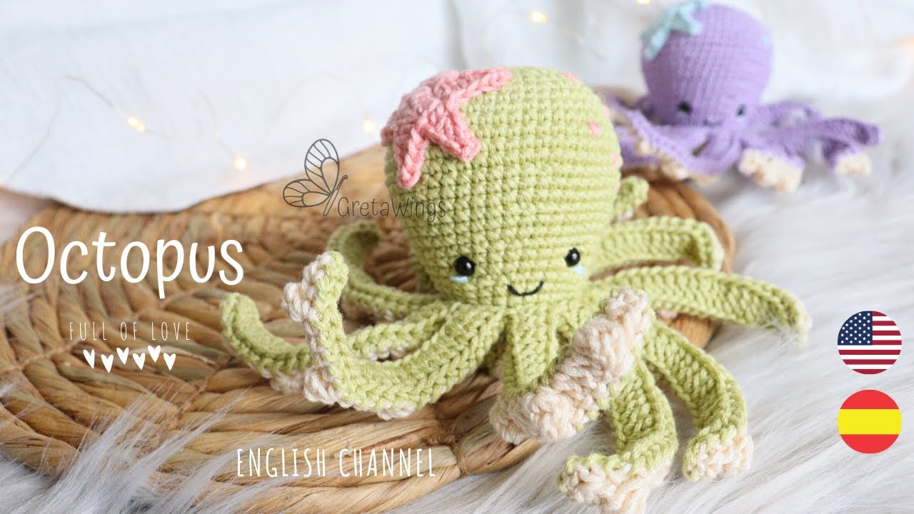 Octopus Amigurumi Tutorial Sub 🇺🇸🇪🇸/ GretaWings