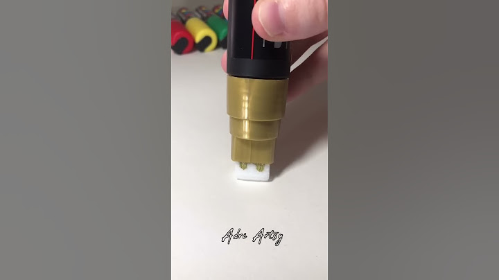 Activating a HUGE GOLD Posca Marker! Satisfying!