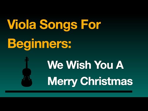 free easy christmas viola sheet music we wish you a merry holly jolly christmas sheet music