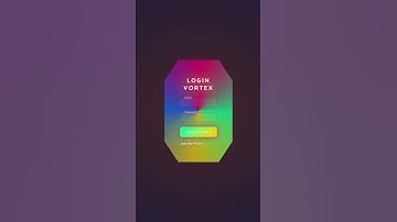 ColorFull Animated login Form Using HTML CSS |#shorts #coding #loginform #frontand #website #css