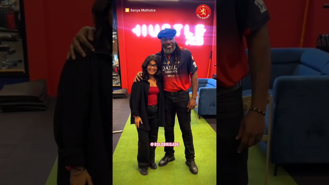 UNIVERSE BOSS CHRIS GAYLE SNAPPED AT THE GYM IN RCB HQ 📸 | IPL 2025 | 