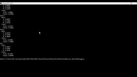 CS50 Intro to AI - Heredity
