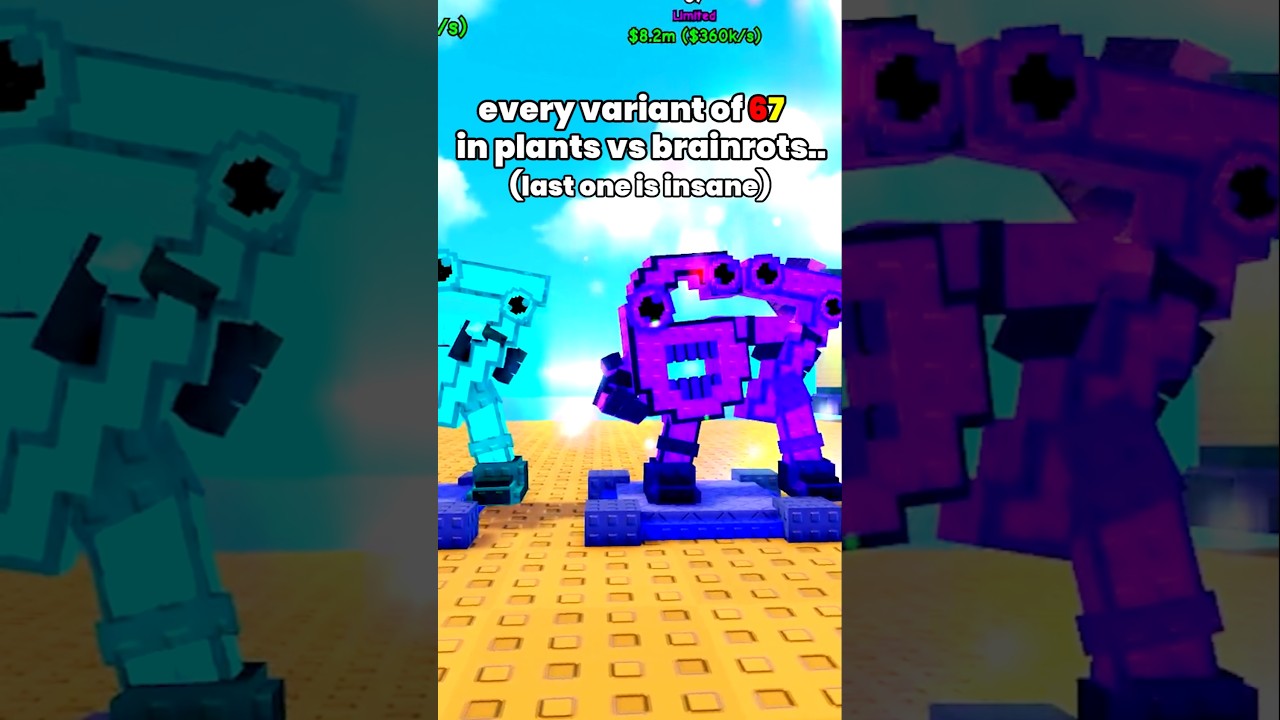 Every 67 VARIANT In PLANTS VS BRAINROTS roblox pvb YouTube Every 67 VARIANT In PLANTS VS BRAINROTS roblox pvb YouTube