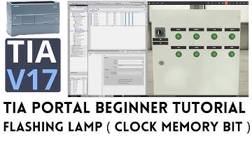 TIA portal tutorial - Flashing lamp ( Clock memory bit )