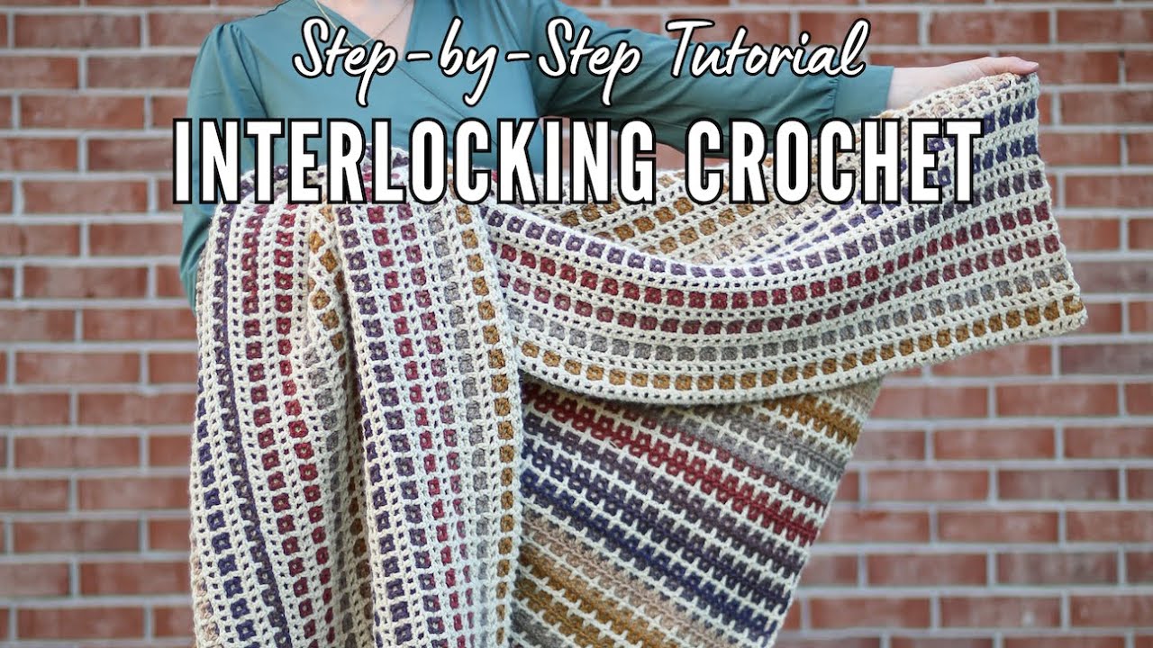 How to Make an Interlocking Crochet Blanket Step by Step Tutorial