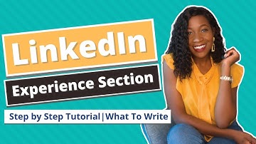 LINKEDIN EXPERIENCE SECTION - What to Write | Step by Step Tutorial