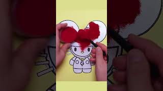 Colored sand painting Hello Kitty