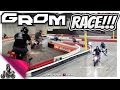 Honda Grom Race on Indoor Go Kart Track!