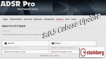Install of 8.0.5 Steinberg Cubase Update and quick overview