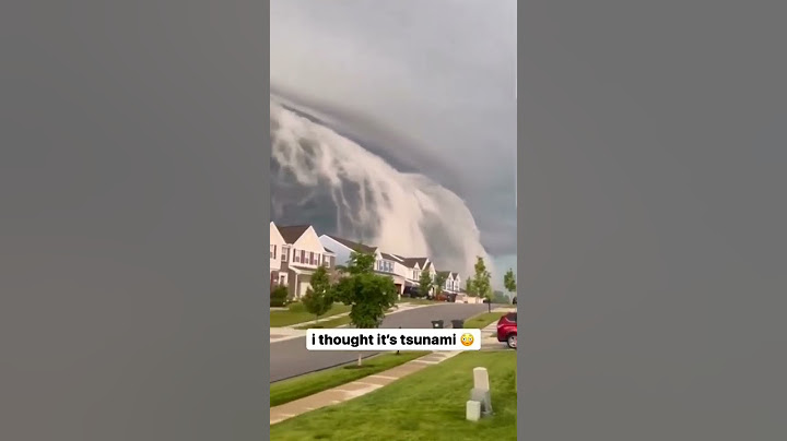 tsunami in city 😱