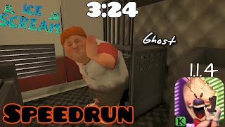 Ice scream - V 1.1.4, speedrun (3:24), full gameplay in ghost