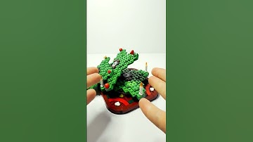 Building a Lego Christmas Tree with some delicious hot chocolate! #lego #xmas #shorts