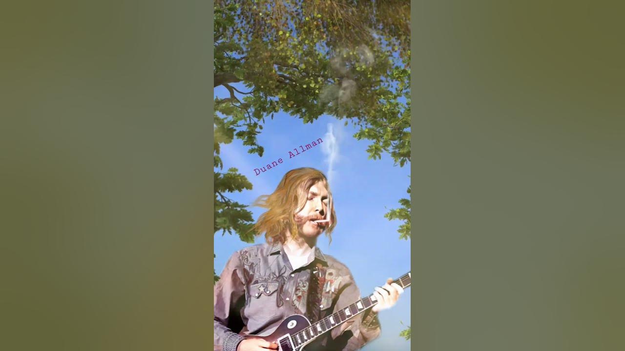 Duane Allman animated by K.K. Hammond 🌞 #duaneallman #allmanbrothers #blueshistory #blueslegends