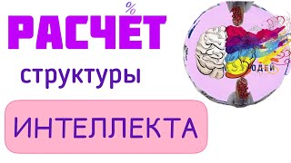 Расчет структуры интеллекта в %. Какой у вас склад: гуманитарный или технический? #интеллект