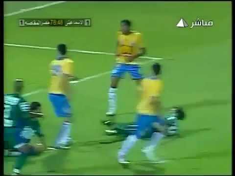 هدف ايمن حفني في مرمي الاسماعيلي مع مصر المقاصة من دبل كيك 14