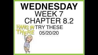 8- 2 PreAlgebra Wed Try These