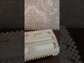 Салфетница из белых жемчужных бусин.Полноценная ручная работа и авторская идея.❤️