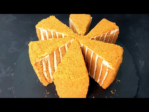 30 dəqiqədə PAMBIQ KİMİ yup-yumşaq BALLI TORT RESEPTİ. TORT MEDOVİK |MYFOODCHANNEL. 