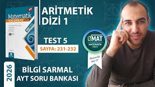 2026 BİLGİ SARMAL AYT MATEMATİK DİZİLER TEST 5(KONU ANLATIMLI)