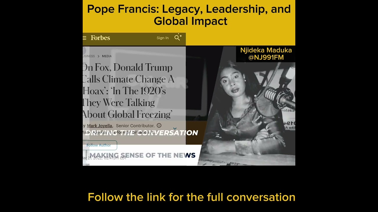 Pope Francis: Legacy, Leadership and Global Impact