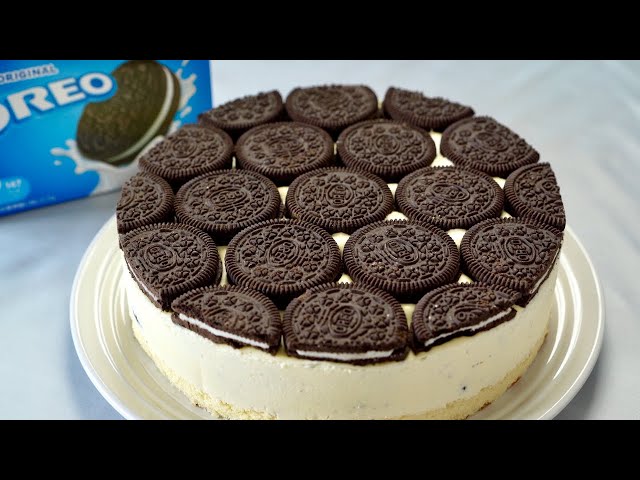 OREO Cheesecake Ice Cream beautifully arranged オレオがきれいにならんだ チーズケーキ アイスクリーム