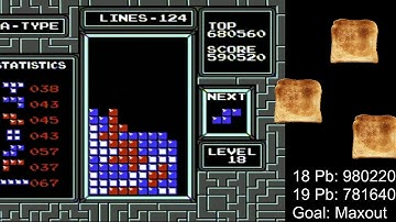 Nes Tetris | My First Maxout (999999)