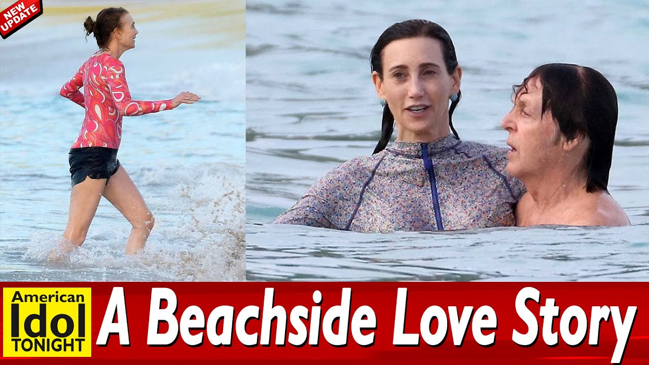 Surprising Paul McCartney and Wife Nancy Shevell Frolic on the Beach