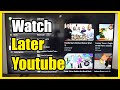 How To Save Video To Watch Later Or Playlist On Youtube App TV Fast Tutorial 
