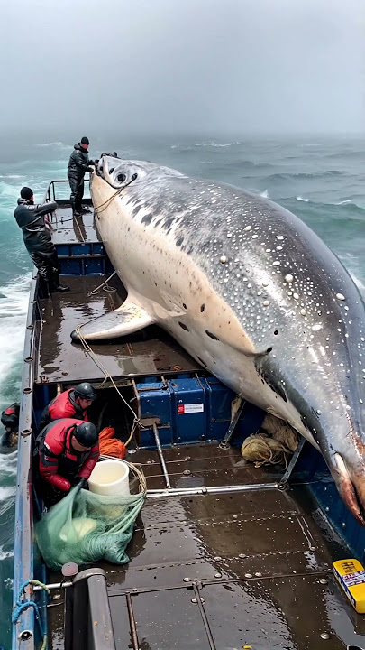 HUGE FISH  caught by brave fishermen🌊🐟
