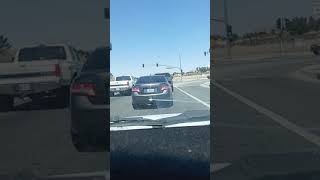 Driving on Apple Valley road in Apple valley Ca