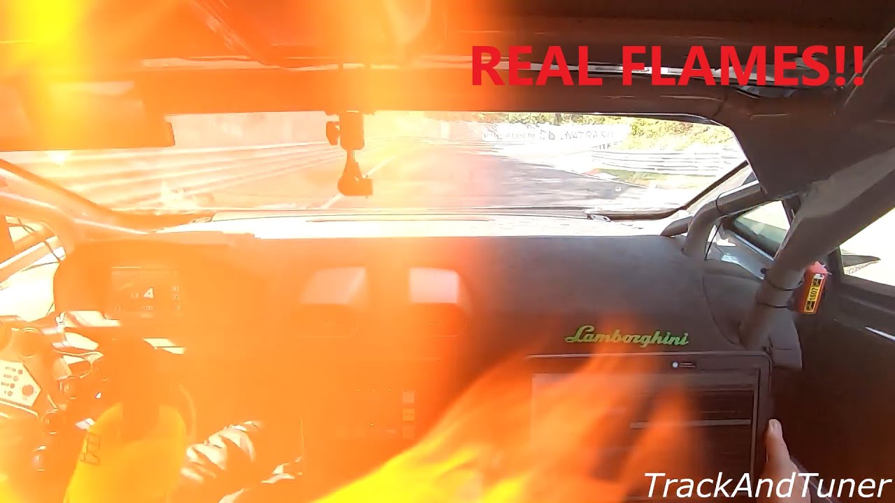 1200HP TWIN TURBO HURACAN CATCHES FIRE!!