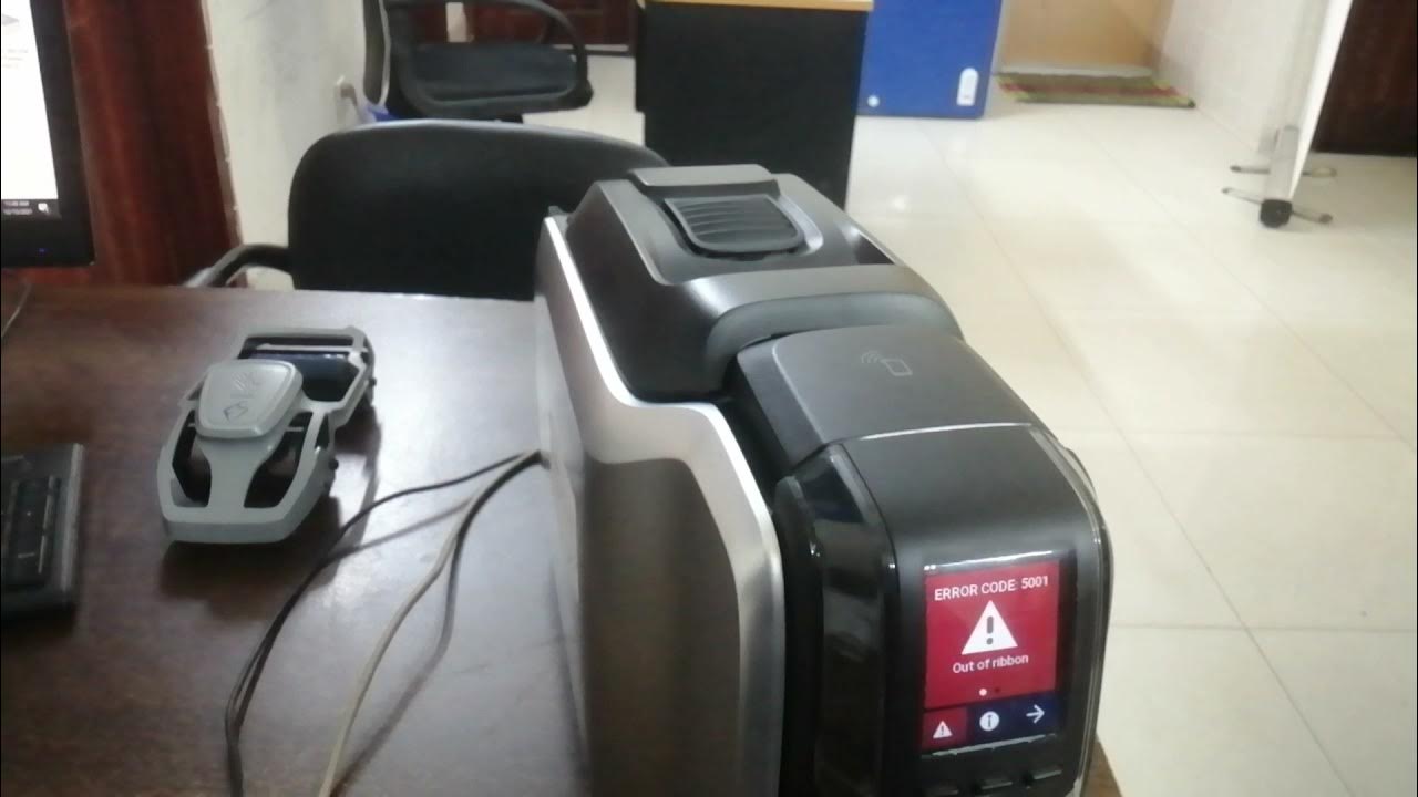 Zebra ZC300 Ribbon Color Detection Failed 5007 Support 01823021975