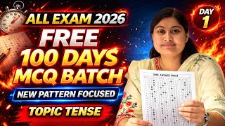 100 Days FREE English MCQ Series | Tense Practice | English by Shivani Ma’am