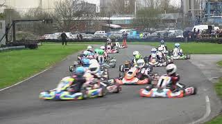 BIG GRID... GREAT BATTLES! Junior Rotax Heat 2: Indikart Series Hooton Park Round 3 in 2024