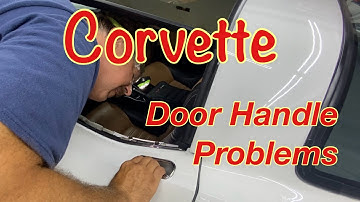 Corvette door handle repair