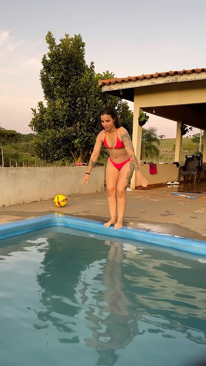 Agora fui liberada pra entrar na piscina