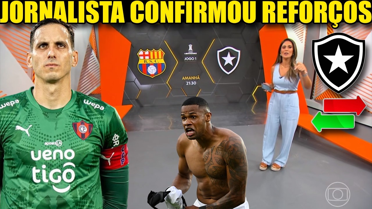 GLOBO ESPORTE BOTAFOGO! ACEITOU A NOVA PROPOSTA, REFORÇOS E SAÍDA! NOTÍCIAS DO BOTAFOGO DE HOJE