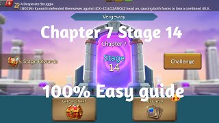 Lords mobile Vergeway chapter 7 Stage 14 easiest guide