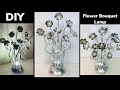 Dollar Tree DIY | Glam Flower Bouquet Table Lamp | Using Spoons, Hangers & Tubbing | Home Decor 2021